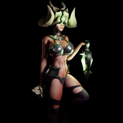 Digital STL Succubus Beautiful Girl