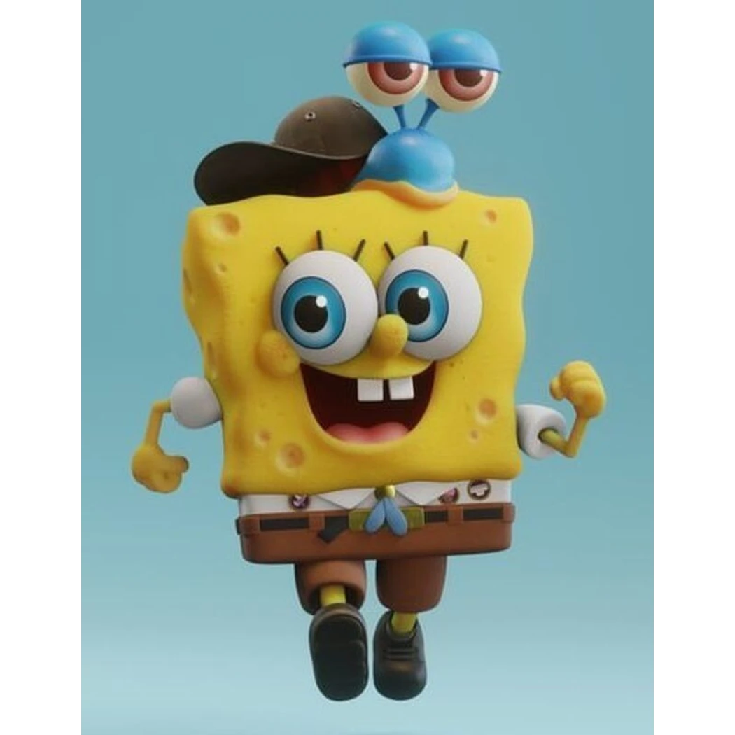 Digital STL Spongebob square pant