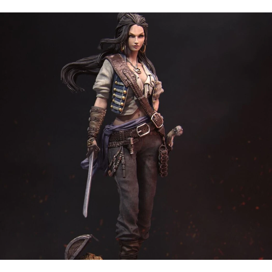 Digital STL Mariana The Pirate Beautiful Girl