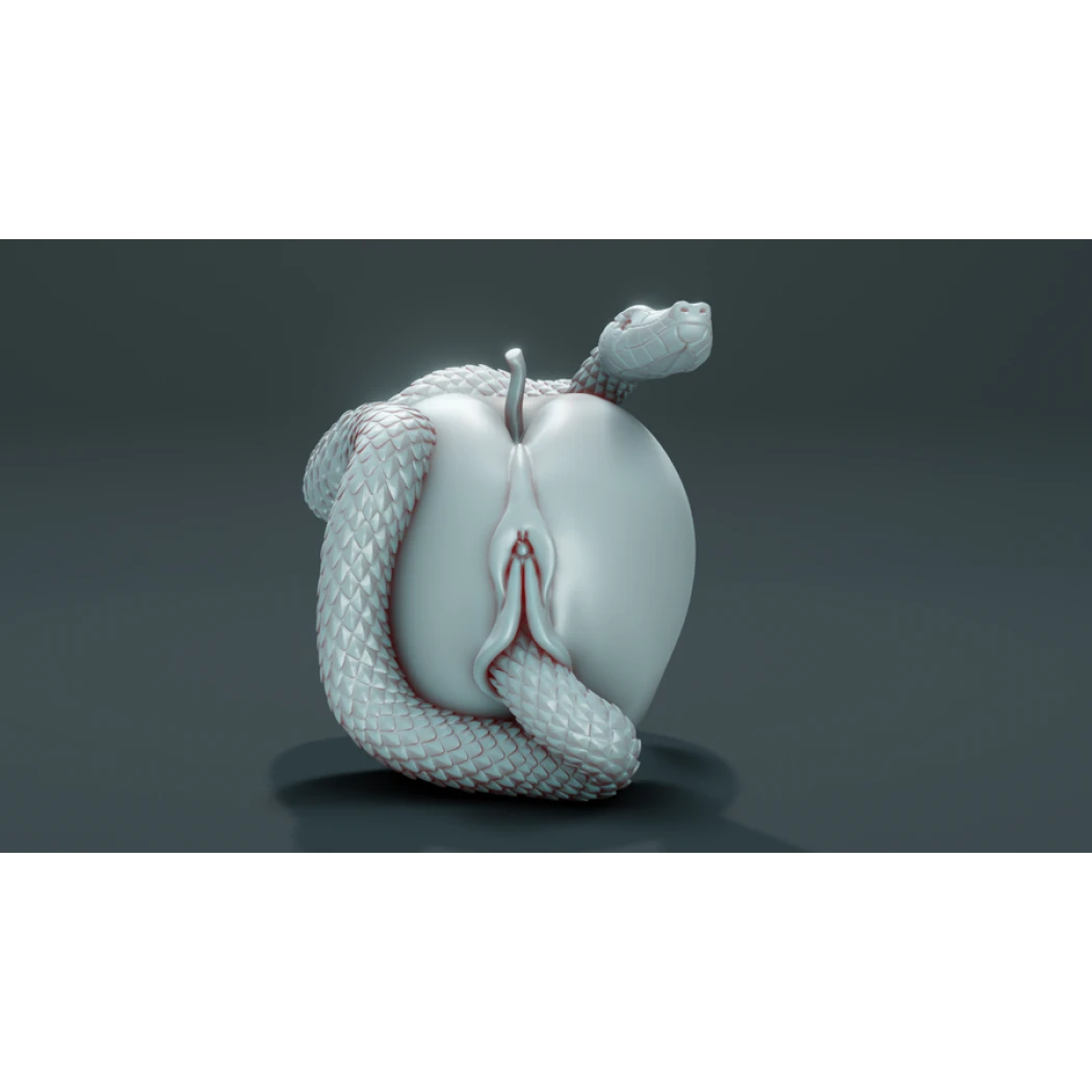 Digital STL Eve apple snake