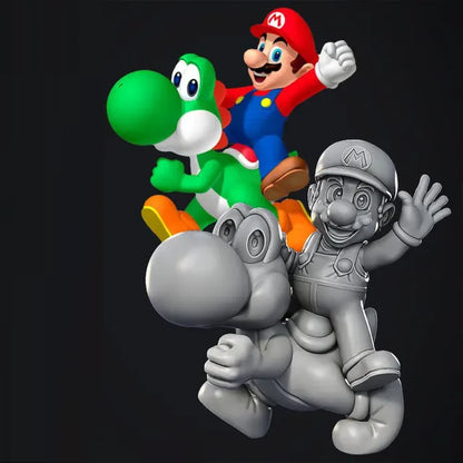 Digital STL Mario & Yoshi