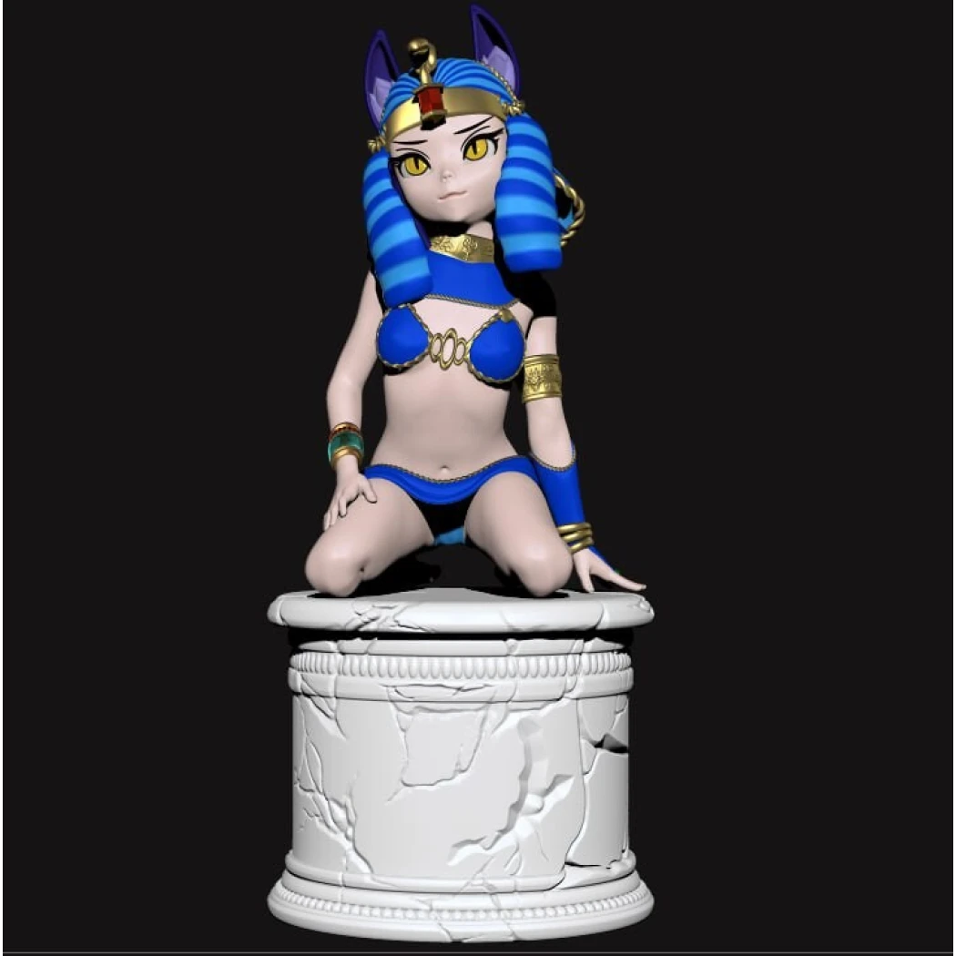 Digital STL Cleopatra Neko