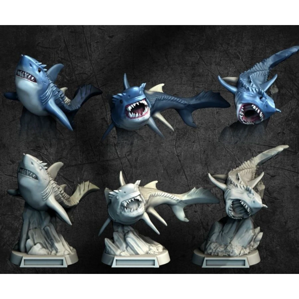 Digital STL Minis Glacier Sharks