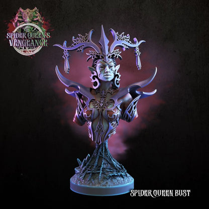 Digital STL Spider Queen Bust