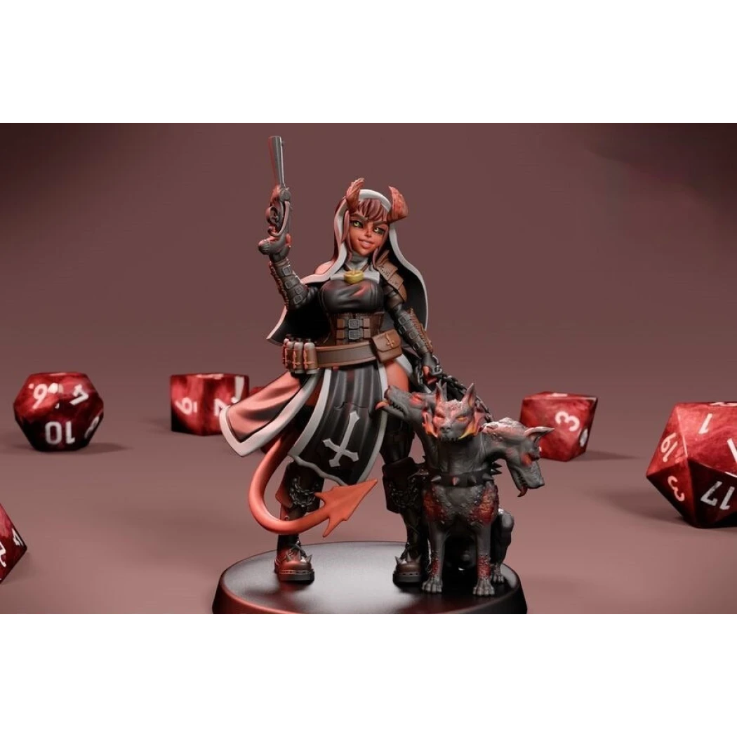 Digital STL Demon Nun Huntress