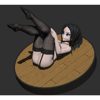 Digital STL Lady On Floor Sexy Girl