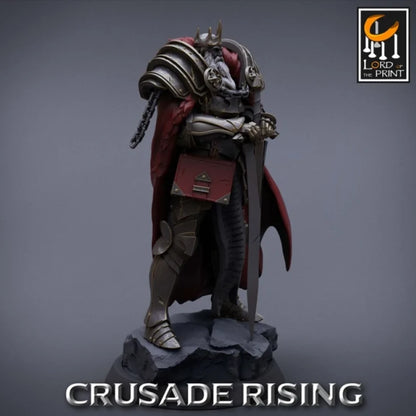 Digital STL Templar King infantery