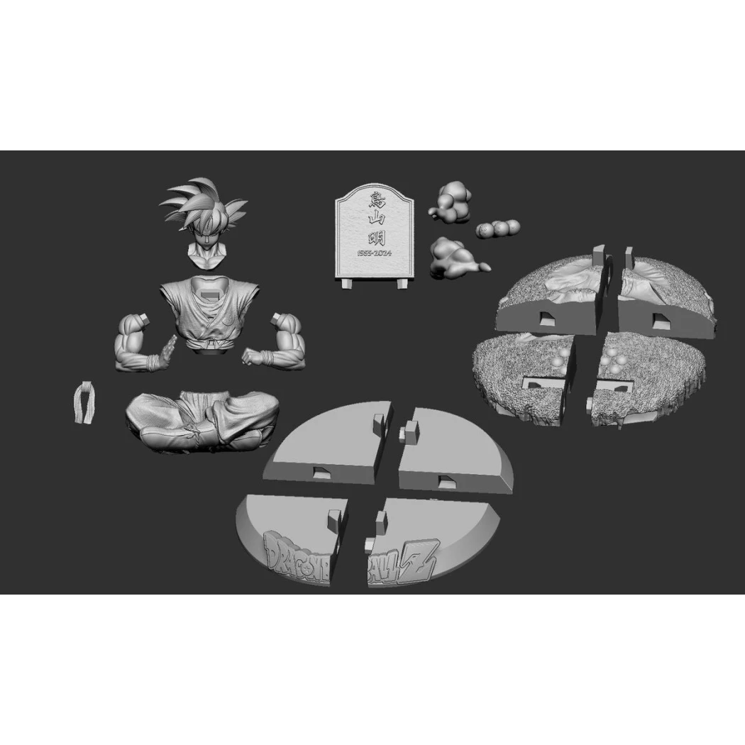 Digital STL Goku Tribute