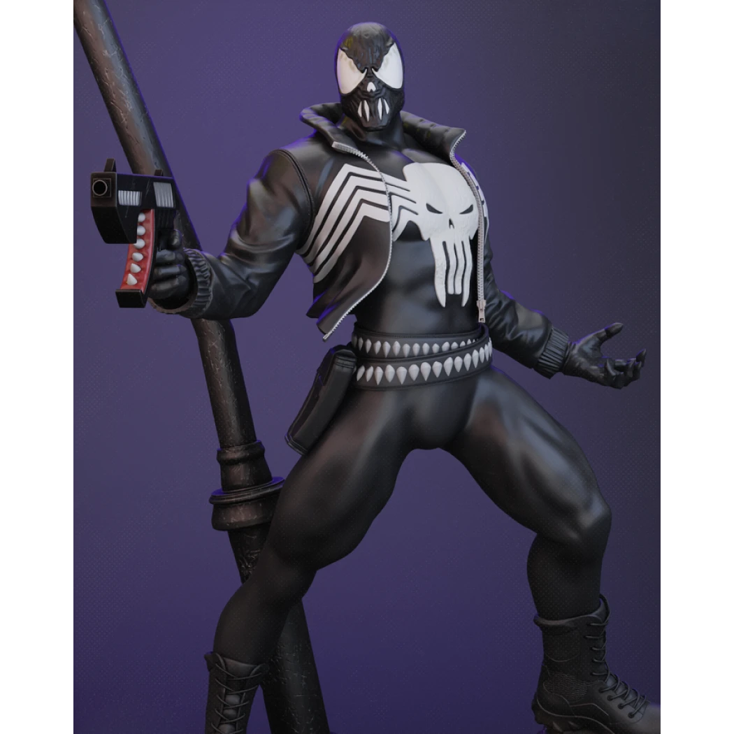 Digital STL Venomized Punisher