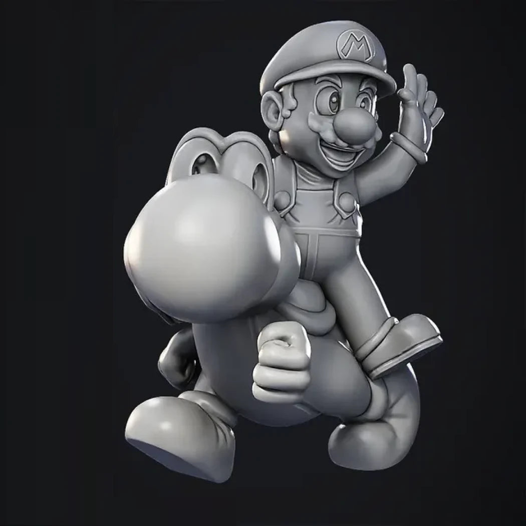 Digital STL Mario & Yoshi