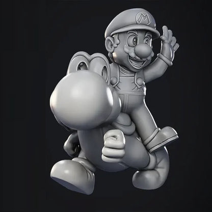 Digital STL Mario & Yoshi