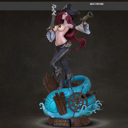 Digital STL Miss Fortune Pirate Beautiful Girl