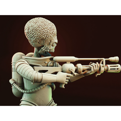 Digital STL Mars Attack Alien