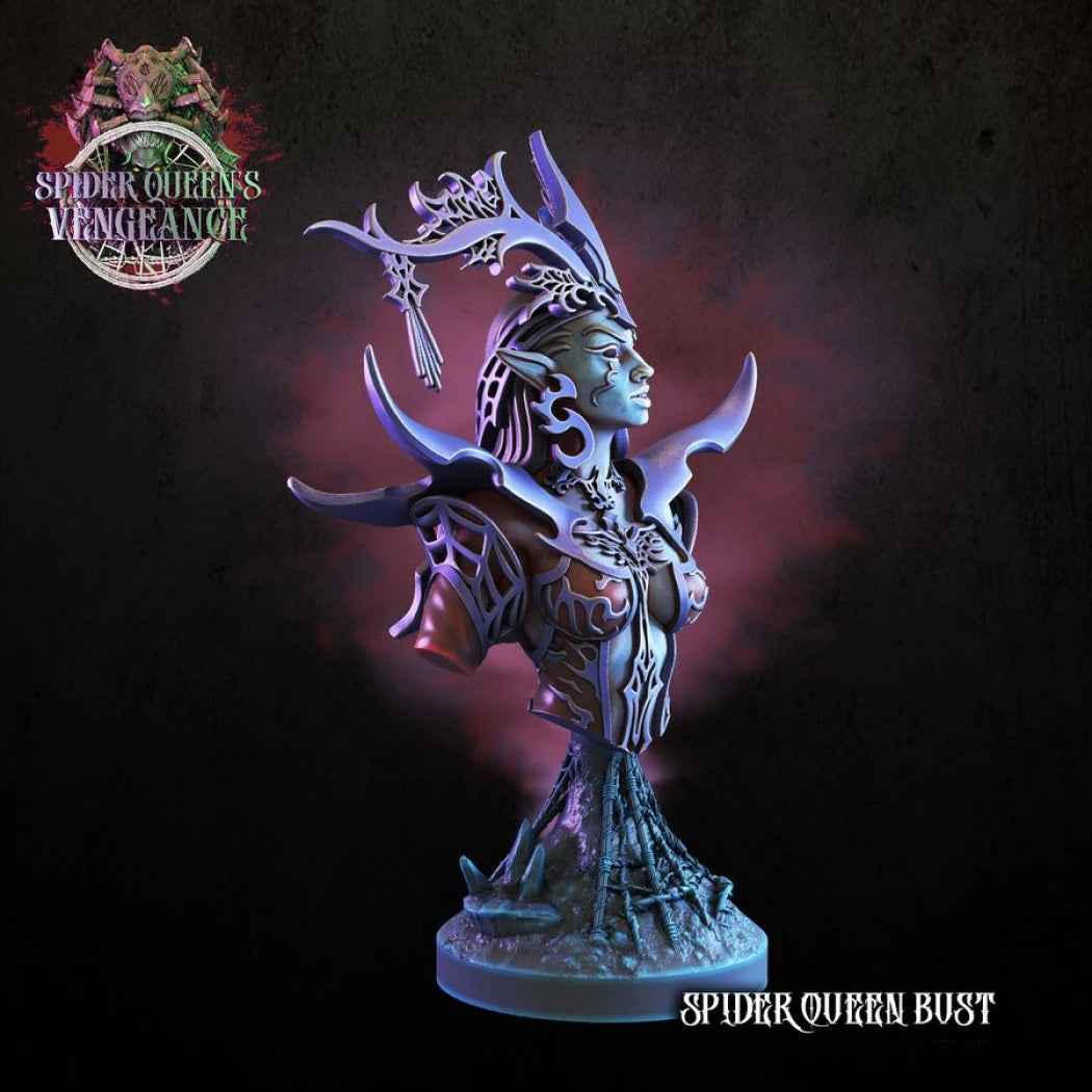 Digital STL Spider Queen Bust