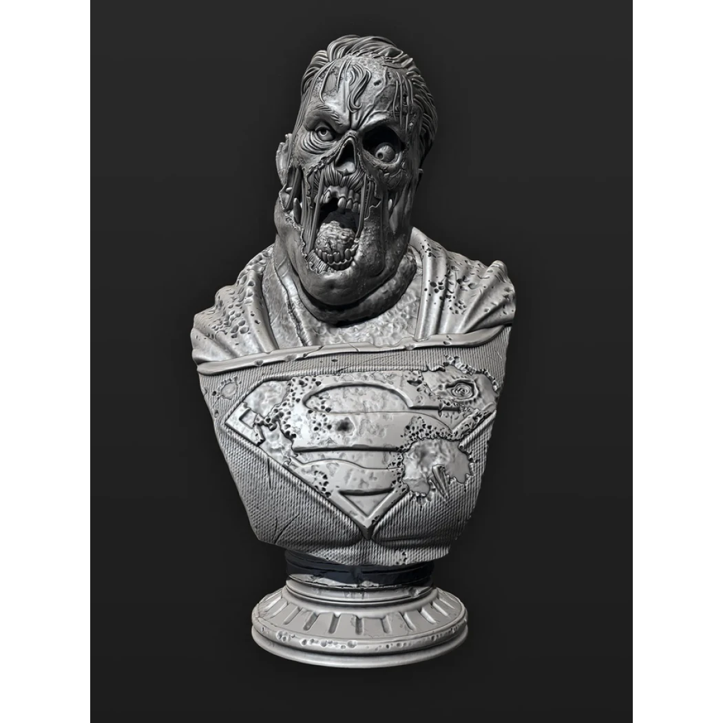 Digital STL Zombie Superman Bust