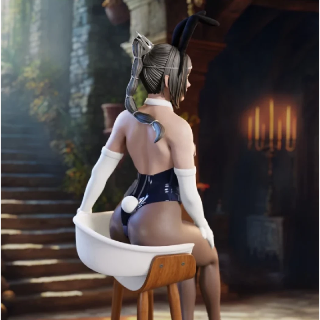 Digital STL Shadowheart Chair Beautiful Girl