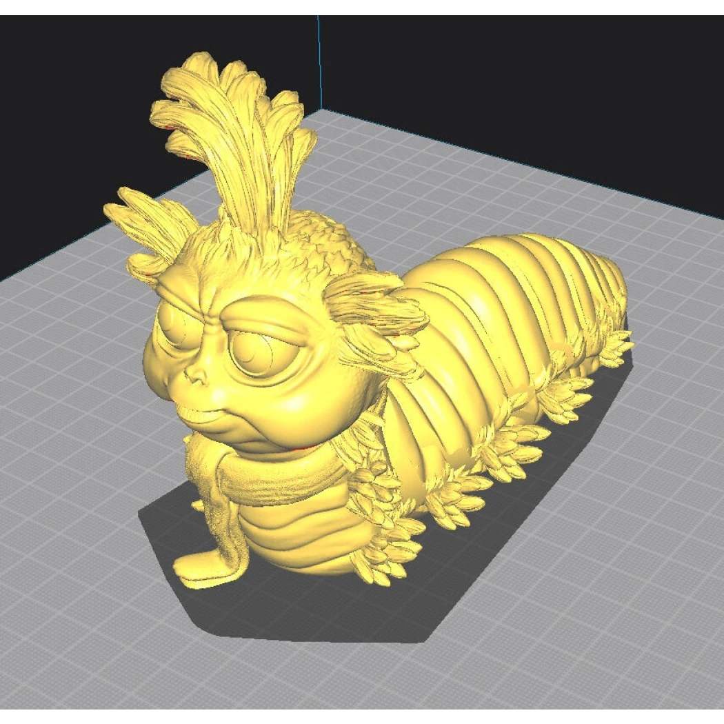 Digital STL Ello the worm