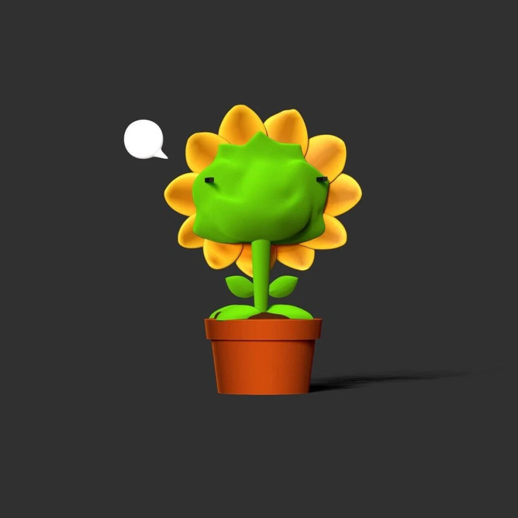 Digital STL Sunflower