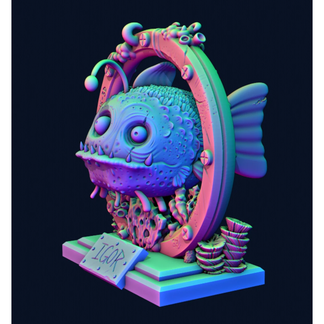 Digital STL Igor Fish