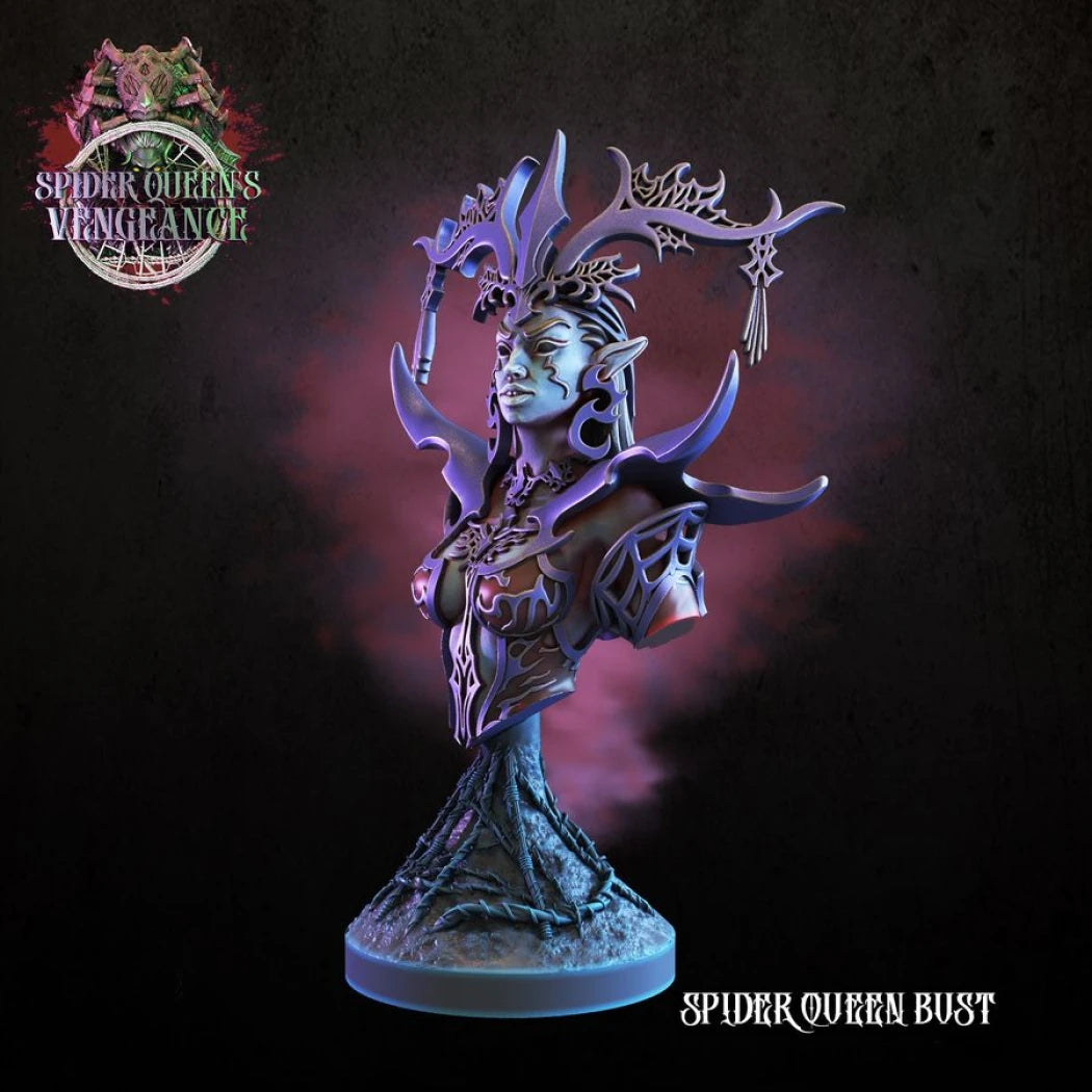 Digital STL Spider Queen Bust