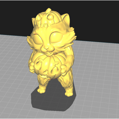 Digital STL Spooky Neko