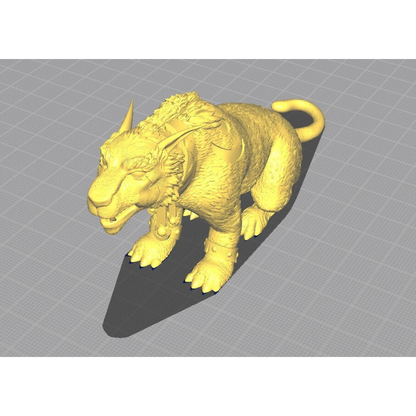 Digital STL Night Elf Druid Cat