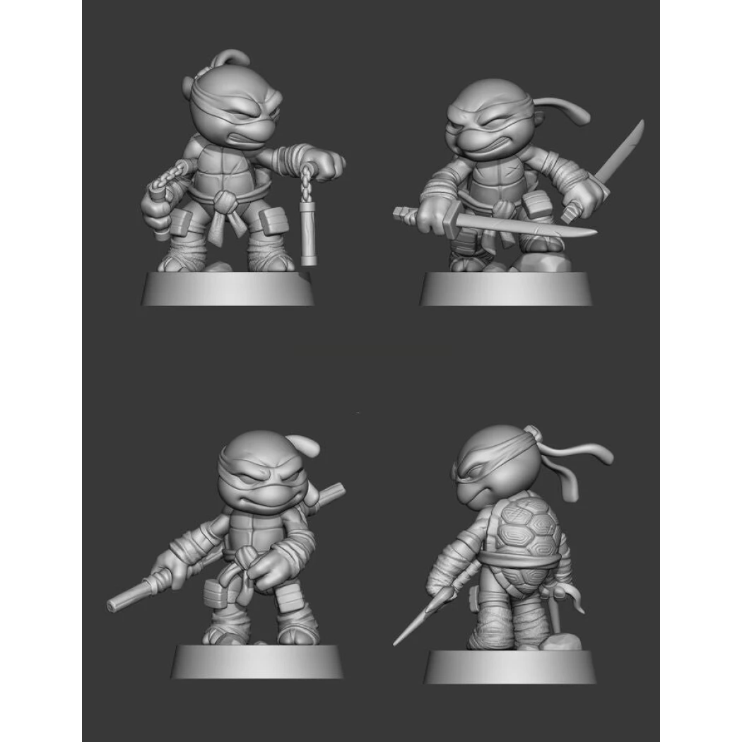 Digital STL TMNT - Mini Ninja Turtles