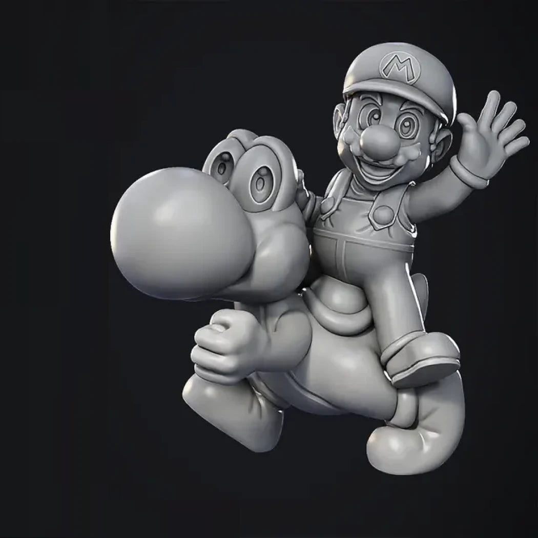 Digital STL Mario & Yoshi
