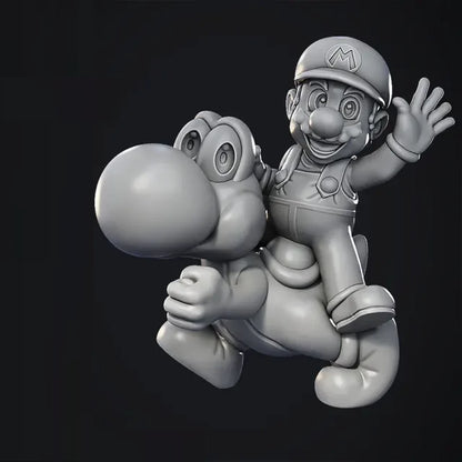 Digital STL Mario & Yoshi