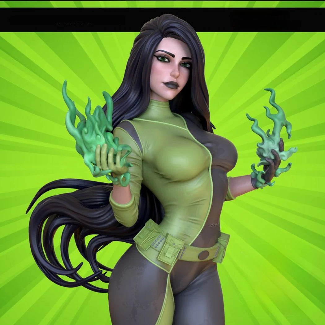 Digital STL Shego Beautiful Girl Superhero