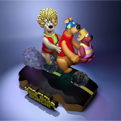 Digital STL Hair Bear Bunch