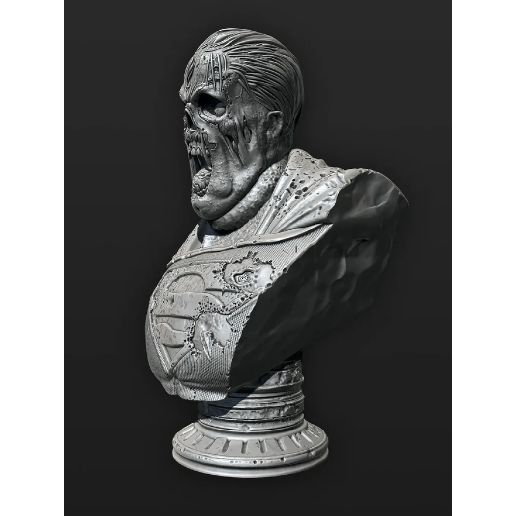Digital STL Zombie Superman Bust