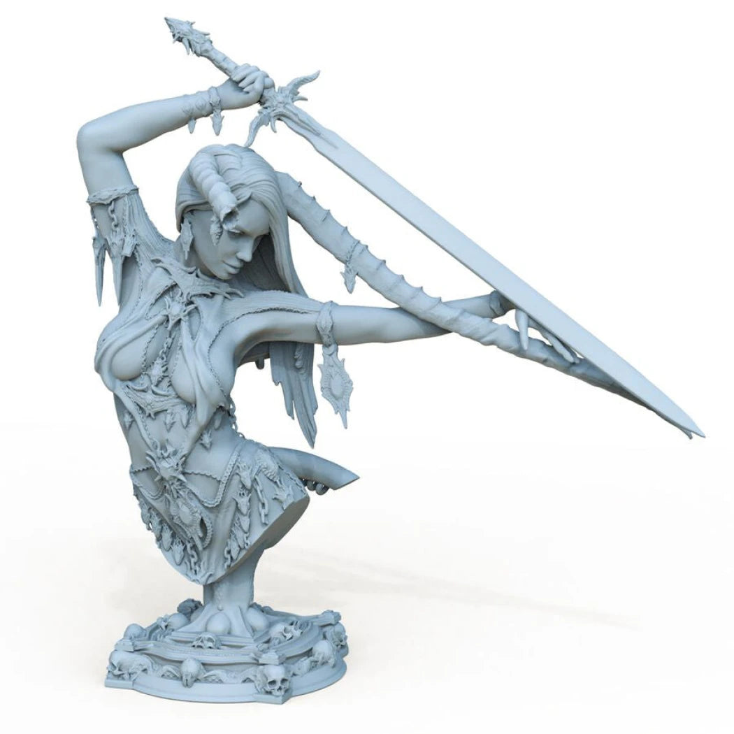 Digital STL Lamashtu Bust Beautiful Girl