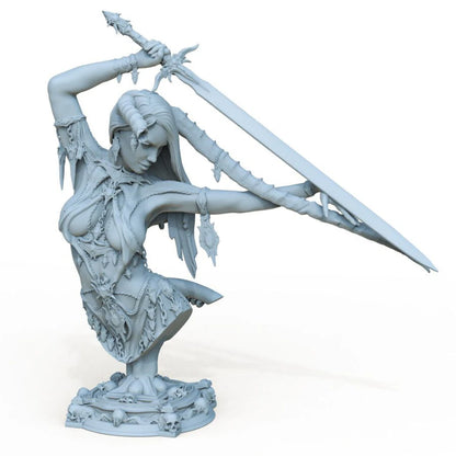 Digital STL Lamashtu Bust Beautiful Girl