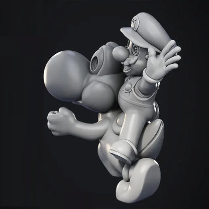 Digital STL Mario & Yoshi