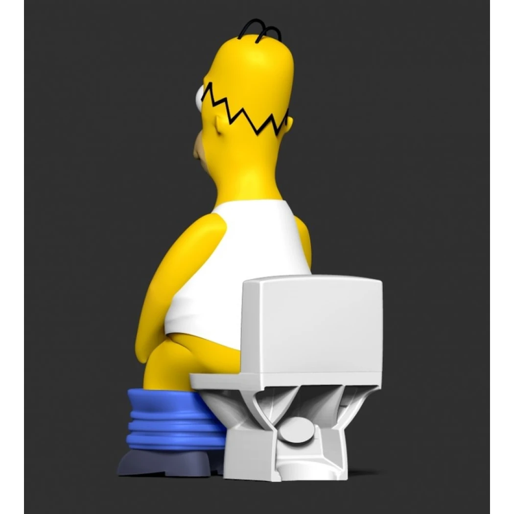 Digital STL Homer with a relaxing moment