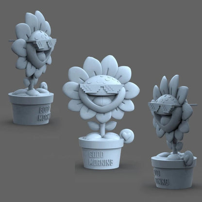 Digital STL Sunflower