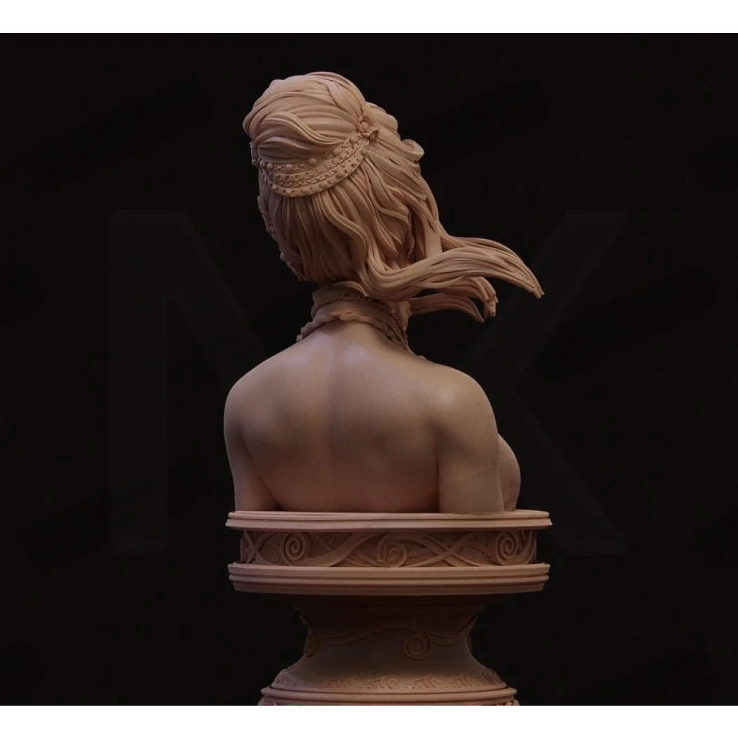 Digital STL Nerikson Luna Bust Beautiful Girl