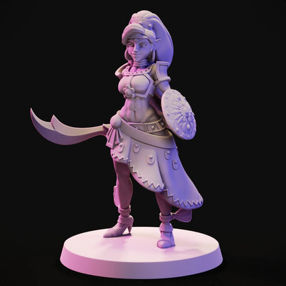 Digital STL Desert Warrior Woman