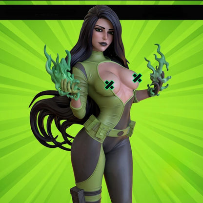 Digital STL Shego Beautiful Girl Superhero