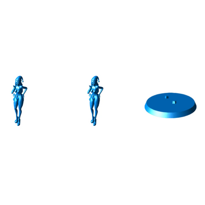 Digital STL Christmas Girl