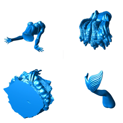 Digital STL Messias Little Mermaid