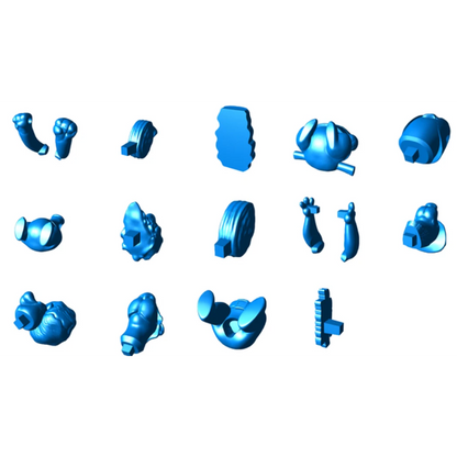 Digital STL Hair Bear Bunch