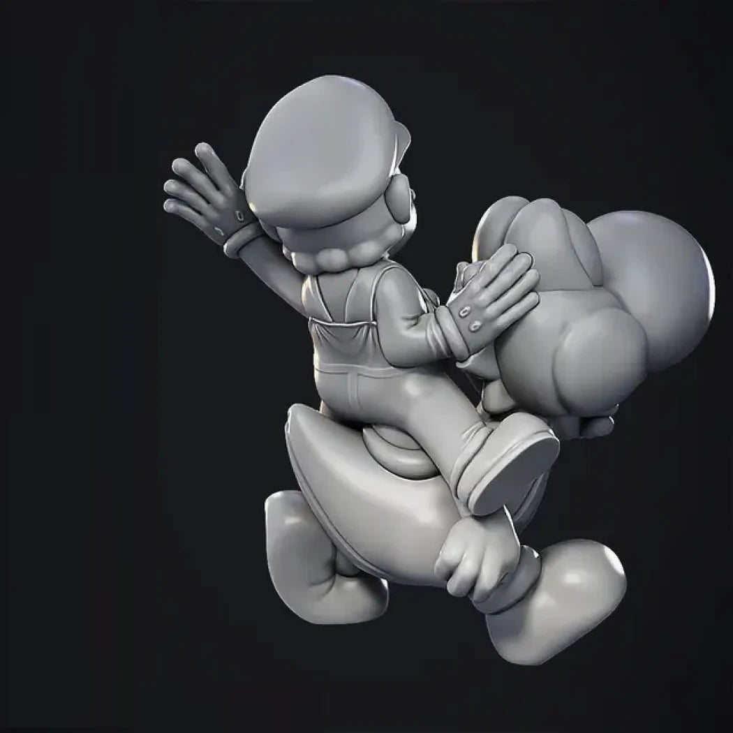 Digital STL Mario & Yoshi
