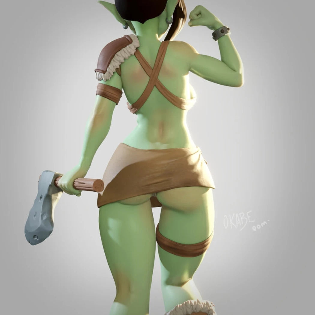 Digital STL OrkGirl