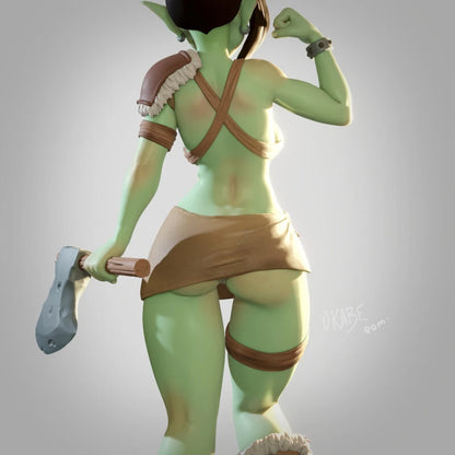 Digital STL OrkGirl