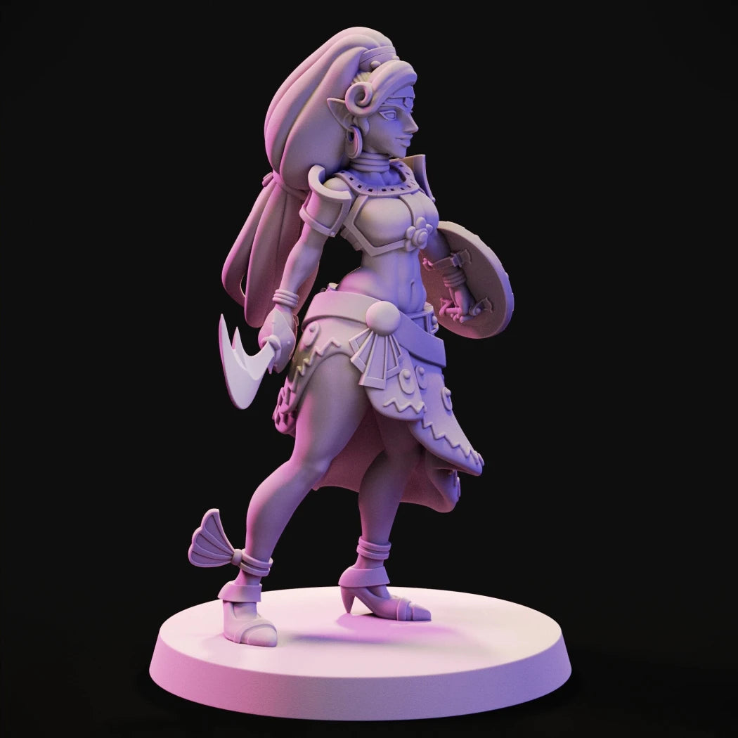 Digital STL Desert Warrior Woman