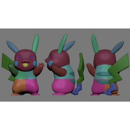 Digital STL Life sized Pikachu