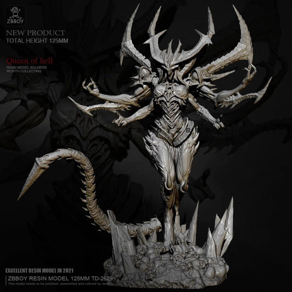 125mm Resin Model Kit Demon Queen of Hell TD-2629 Unpainted