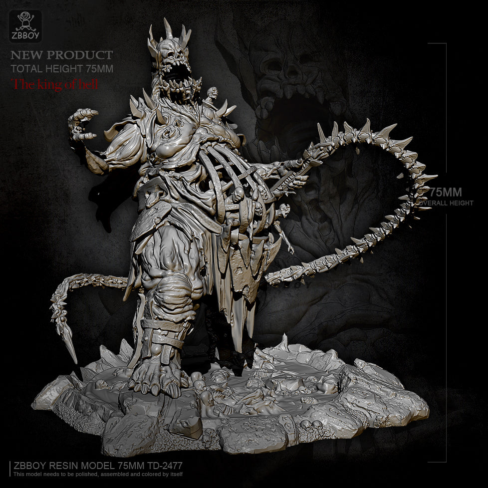 75mm Resin Model Kit Warrior Demon Servant TD-2477 Unpainted